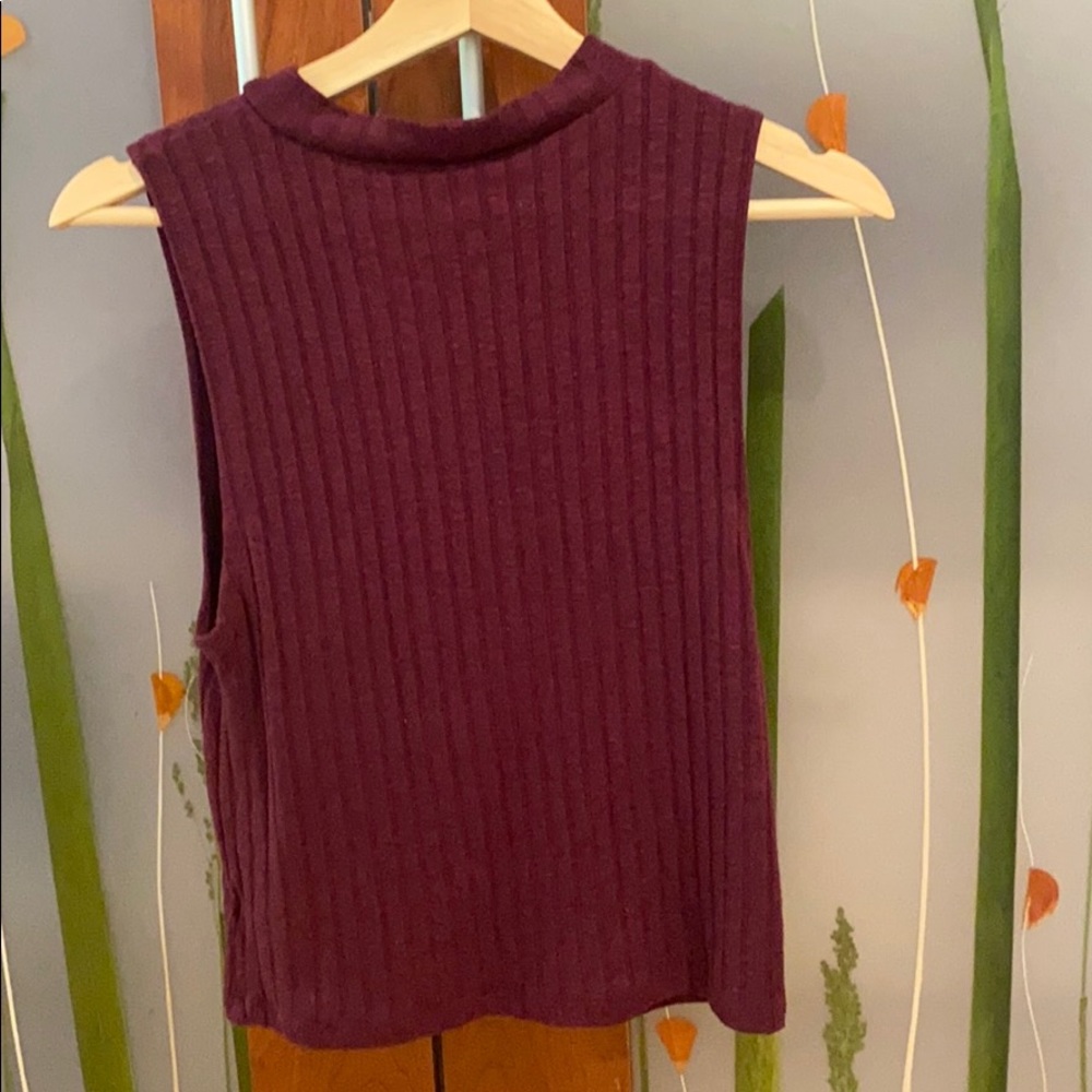 High neck tank top